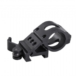 45 Degree Flashlight Scope Mount 20mm Picatinny/Weaver Rail for 25.4mm 30mm Tube with QD Quick Release Base